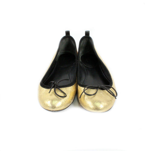 Gold Ballerina Shoes